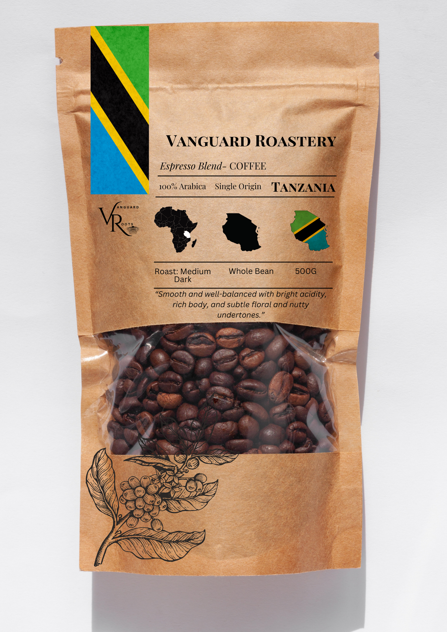 Kilamanjaro Dawn- Tanzanian Single Origin 100% Arabica Coffee